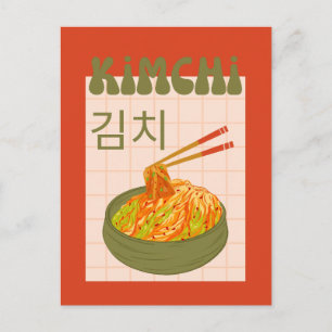 Postal Festiva lindo kimchi