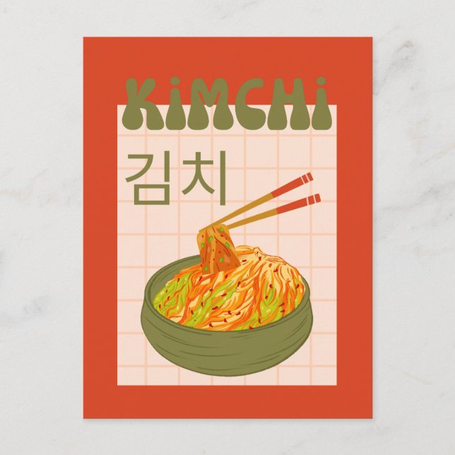 Postal Festiva lindo kimchi  (Anverso)