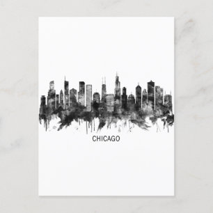 Postal Festiva Línea aérea de Chicago Illinois