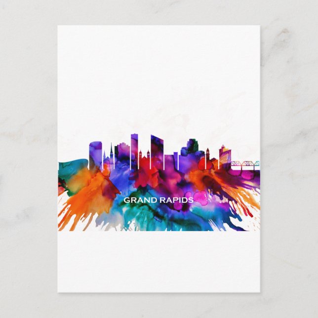 Postal Festiva Línea aérea de Grand Rapids (Anverso)
