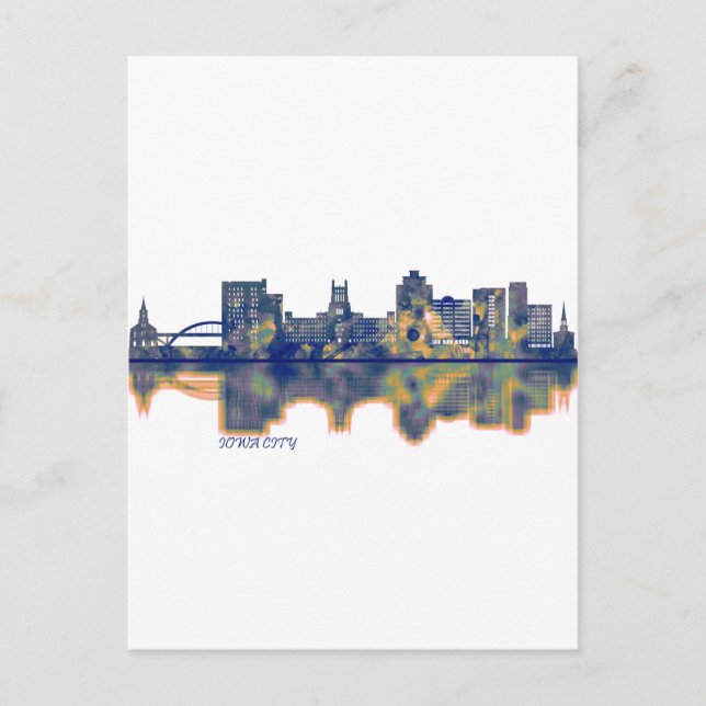 Postal Festiva Línea aérea de Iowa City (Anverso)