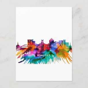 Postal Festiva Línea aérea de Iowa City