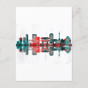 Postal Festiva Línea aérea de Kioto Japón