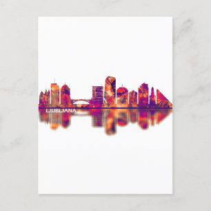 Postal Festiva Línea aérea de Ljubljana