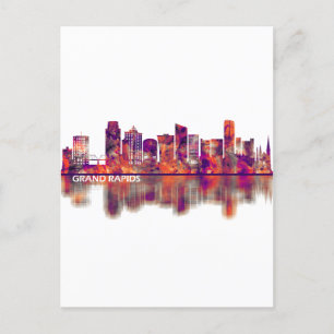 Postal Festiva Línea aérea de Michigan Grand Rapids