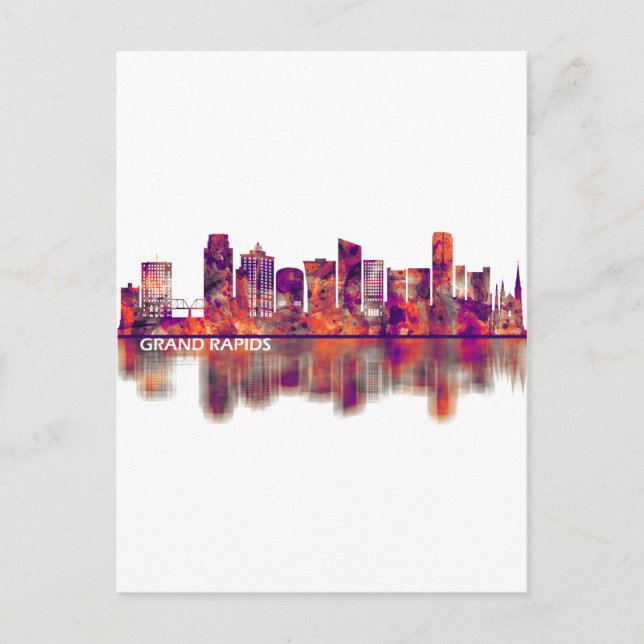 Postal Festiva Línea aérea de Michigan Grand Rapids (Anverso)