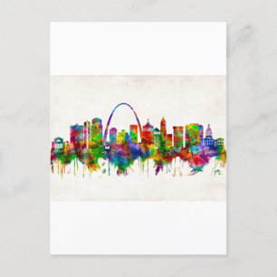 Postal Festiva Línea aérea de St. Louis Missouri