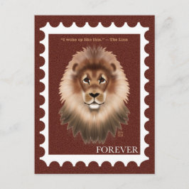 Postal Festiva Lion Postage Stamp Postcards