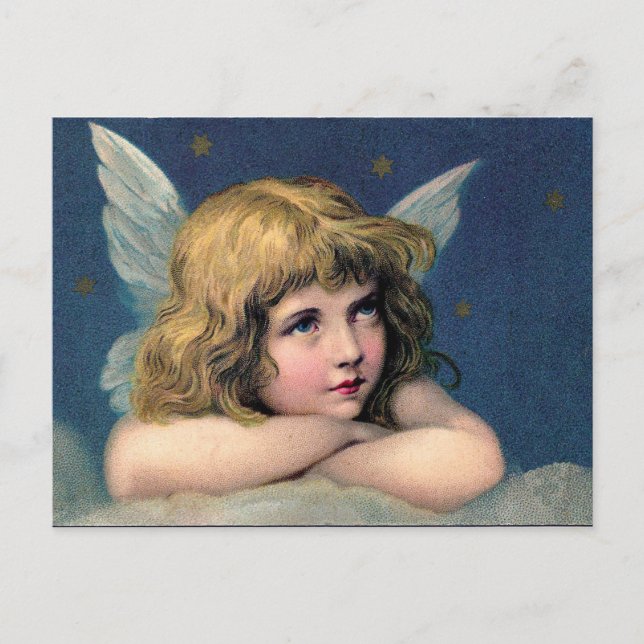 Postal Festiva Little christmas angel (Anverso)