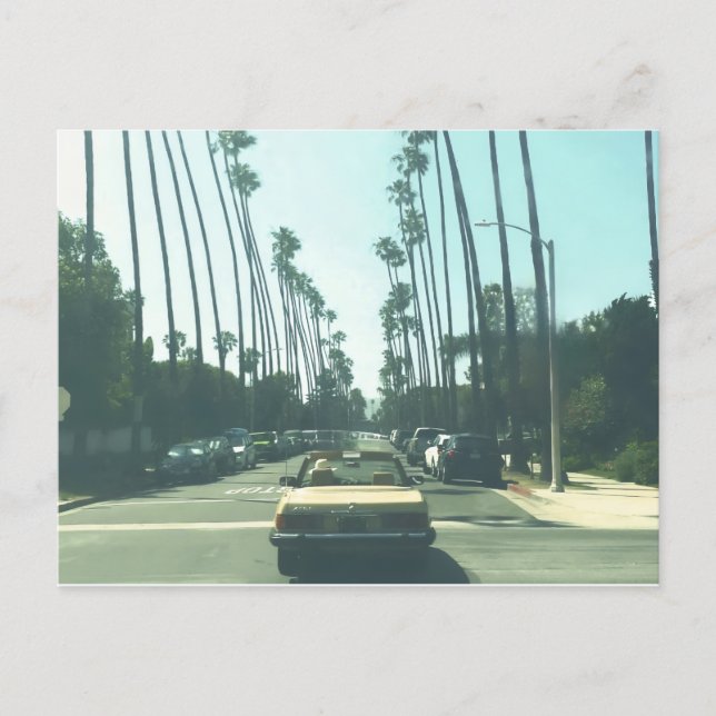 Postal Festiva Little Yellow Car (Anverso)