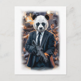 Postal Festiva Live Action Panda Hero Movie on a White