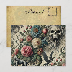 Postal Festiva Llamada a la galería nocturna - victoriano gótico