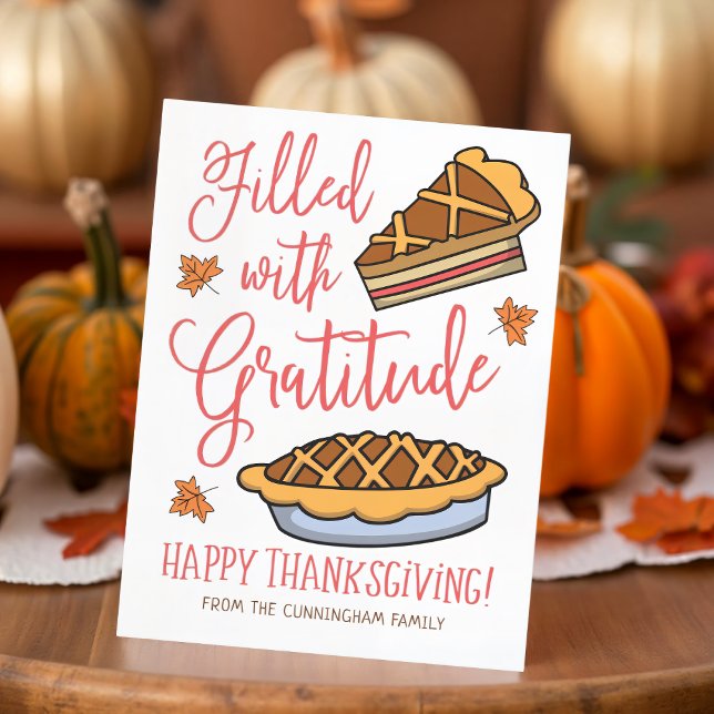 Postal Festiva Lleno de gratitud Feliz Día de Acción de Gracias (Subido por el creador)