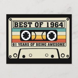 Postal Festiva Lo mejor de 1964 61 años de ser asombroso