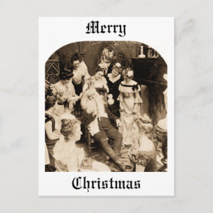 Postal Festiva Lo que Santa hace el 26 de diciembre - Vintage