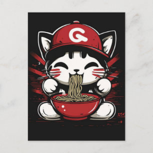 Postal Festiva Lo siento, no puedo ir, soy un gato de interior