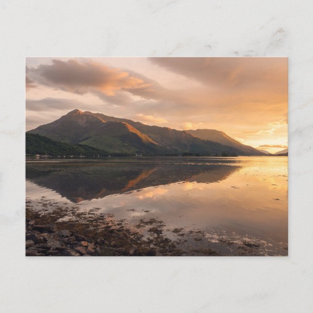 Postal Festiva Loch Leven Sunset (Anverso)