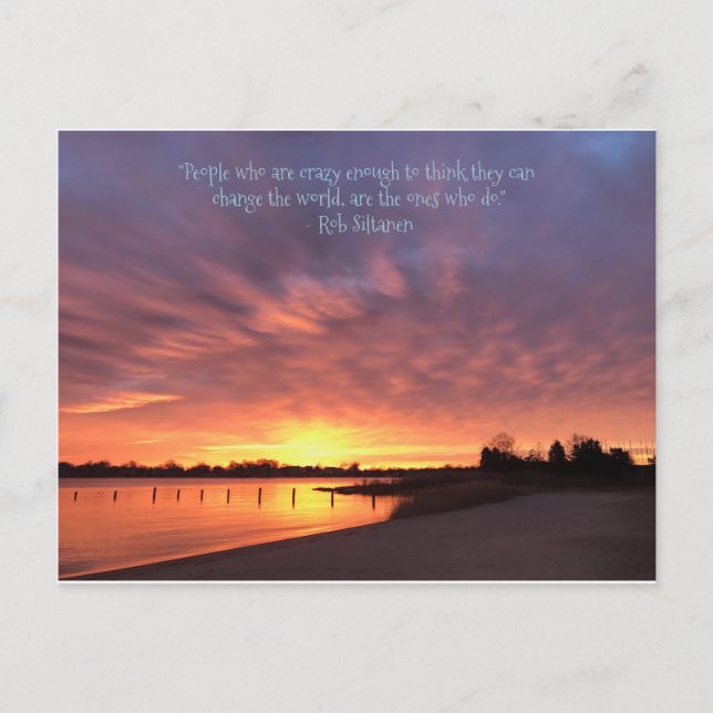 Postal Festiva Loco Por Cambiar El Mundo (Anverso)