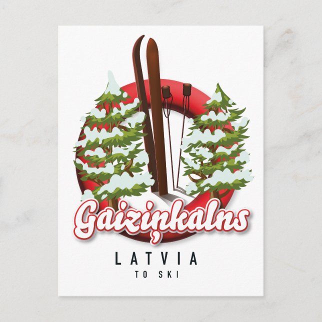 Postal Festiva Logo de Gaiziņkalns Latvia (Anverso)