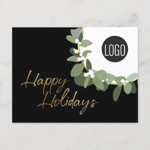 Postal Festiva Logo de la empresa Personalizado moderna Código QR