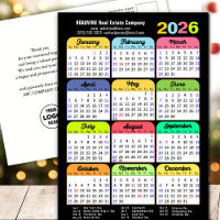 Logo de negocios 2025 Calendario de color negro mo