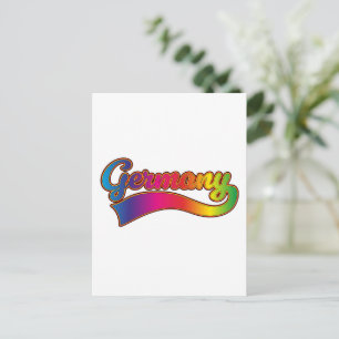 Postal Festiva Logo de Rainbow de Alemania