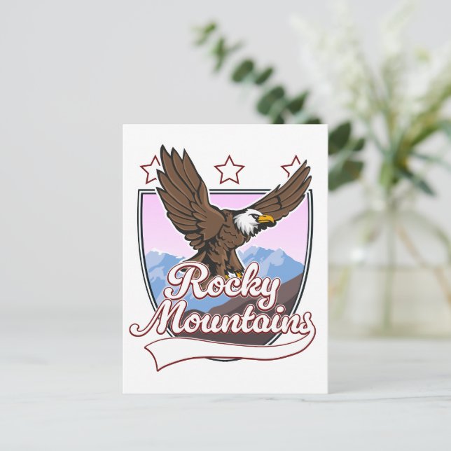 Postal Festiva Logo de Rocky Mountains (Anverso de pie)