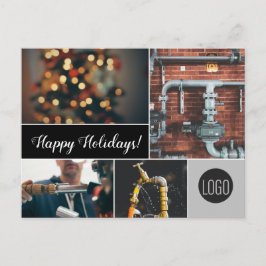 Postal Festiva Logo y fotos de Happy Holidays Plumbing Business