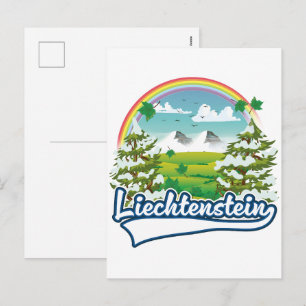 Postal Festiva logotipo de Liechtenstein Travel