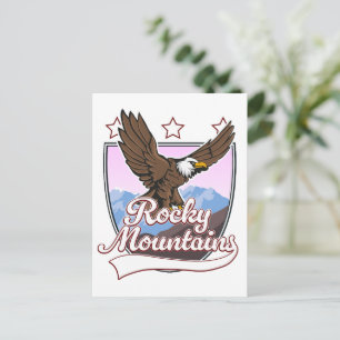 Postal Festiva logotipo de Montañas Rocosas