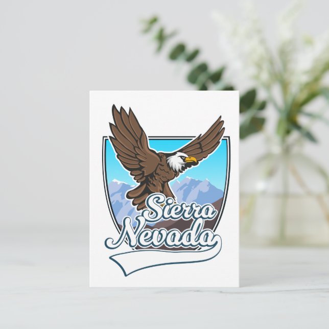 Postal Festiva logotipo de Sierra Nevada EE. UU. (Anverso de pie)