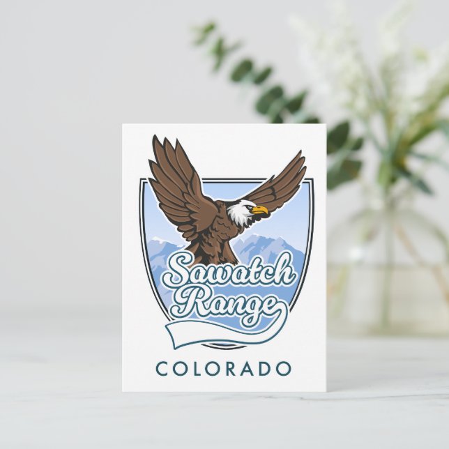 Postal Festiva logotipo de Sierra Nevada EE. UU. (Anverso de pie)