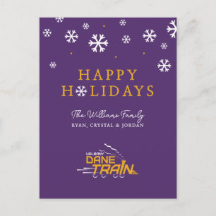 Postal Festiva Logotipo de UAlbany Dane Train