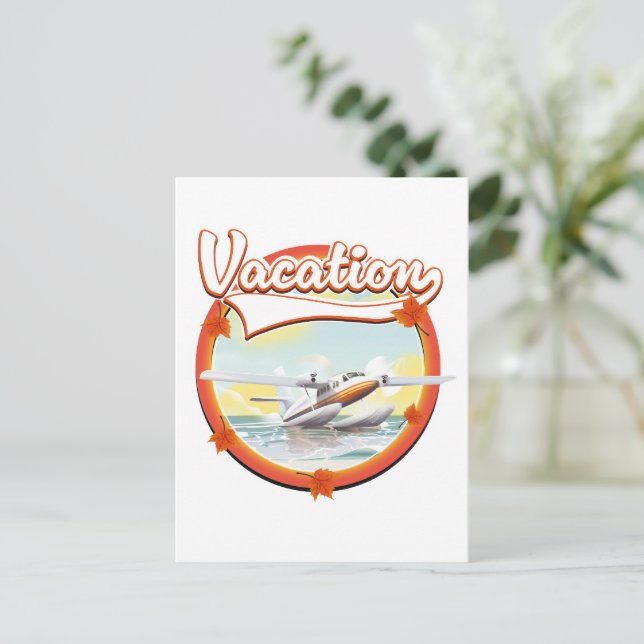 Postal Festiva logotipo de vacaciones (Anverso de pie)
