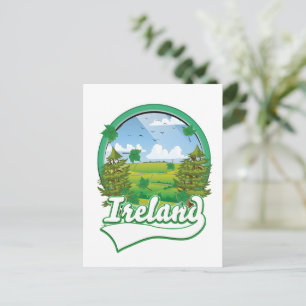 Postal Festiva logotipo de viaje a Irlanda