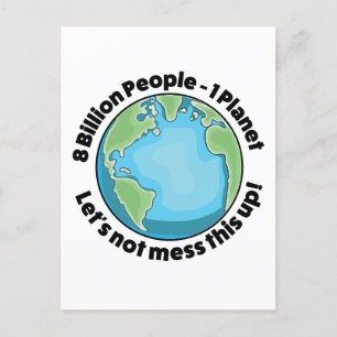 Postal Festiva Logotipo del medio ambiente