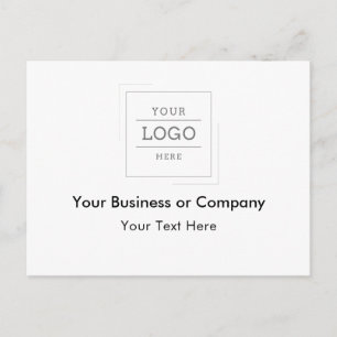 Postal Festiva Logotipo personalizado de su empresa