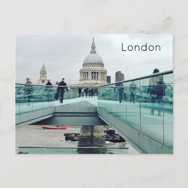Postal Festiva Londres - Catedral de San Pablo (Anverso)