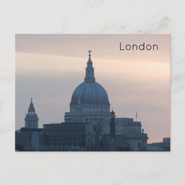 Postal Festiva Londres - Catedral de San Pablo (Anverso)