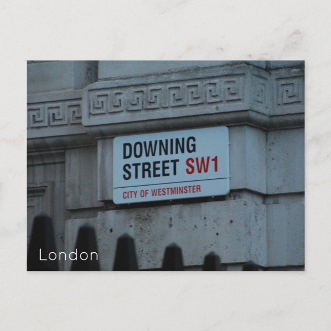 Postal Festiva Londres - Downing Street (Anverso)