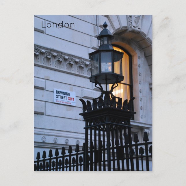 Postal Festiva Londres - Downing Street (Anverso)