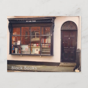 Postal Festiva Londres - Libros negros