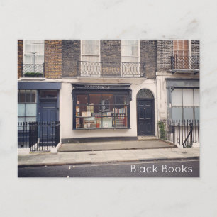 Postal Festiva Londres - Libros negros