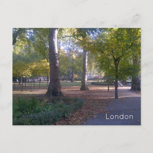 Postal Festiva Londres - Plaza Russell (Anverso)
