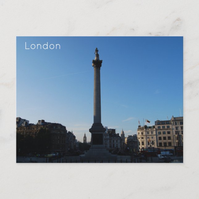 Postal Festiva Londres - Plaza Trafalgar (Anverso)