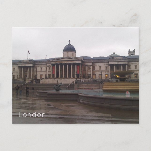 Postal Festiva Londres - Plaza Trafalgar (Anverso)