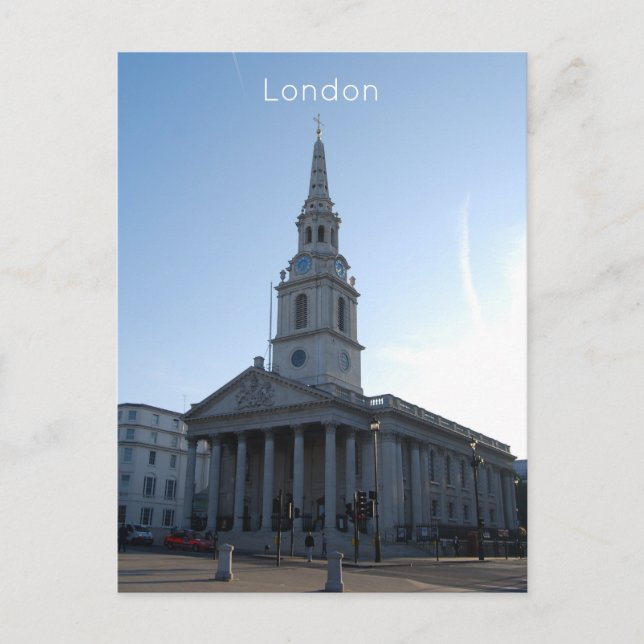 Postal Festiva Londres - Plaza Trafalgar (Anverso)