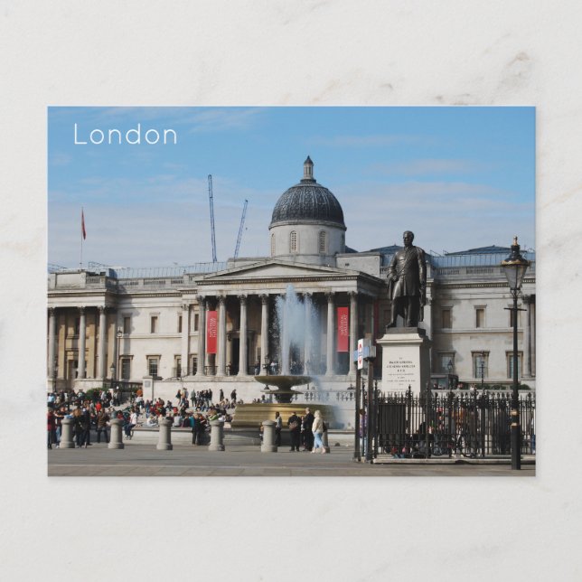 Postal Festiva Londres - Plaza Trafalgar (Anverso)