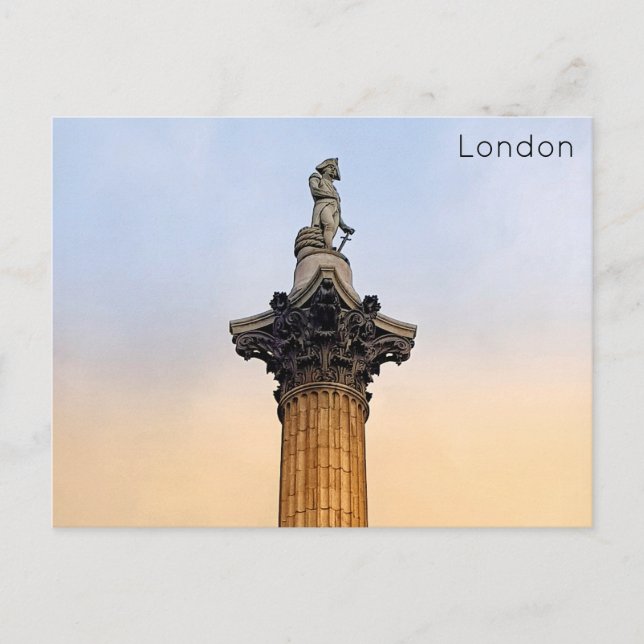 Postal Festiva Londres - Plaza Trafalgar (Anverso)