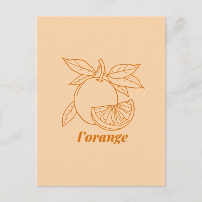 Postal Festiva L'orange (Anverso)